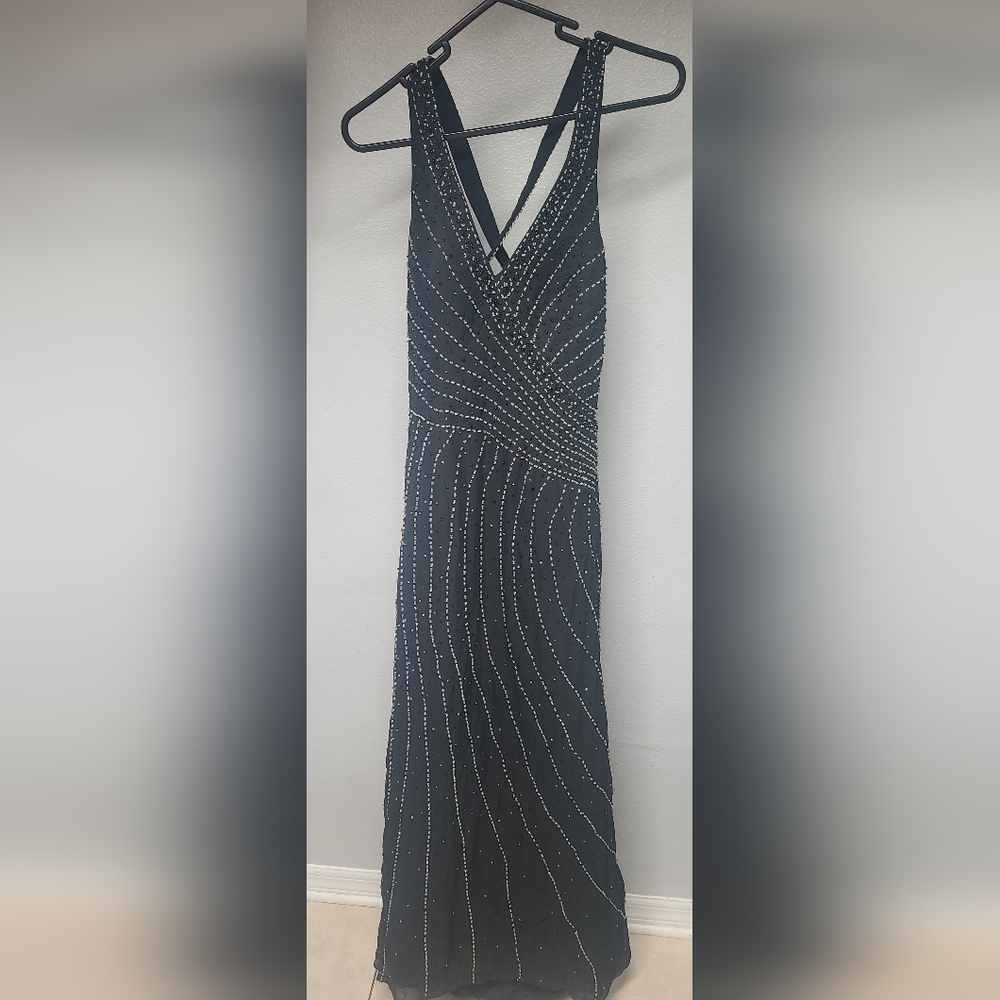 Small train beaded full gown